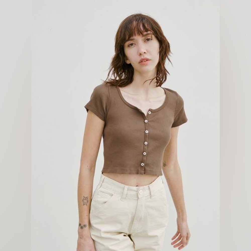 John Galt Zelly Ribbed Top